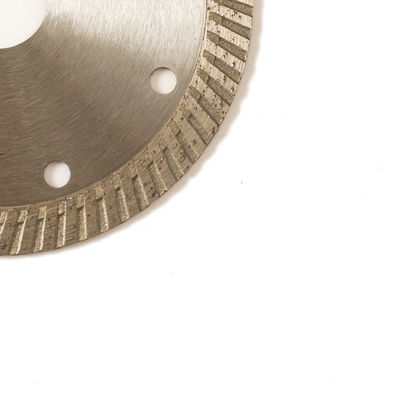 लंबे जीवन के साथ उच्च गुणवत्ता वाले गर्म प्रेस 4.5 इंच 115 × 1.2 / 2.0 × 10 × 22.23 मिमी चीनी मिट्टी के बरतन डायमंड ब्लेड