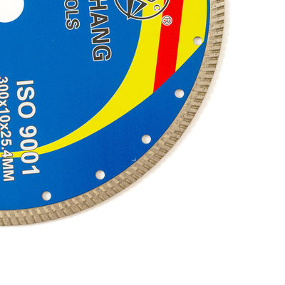 चीनी मिट्टी के बरतन टाइलें काटने के लिए 12 इंच 300 मिमी चीनी मिट्टी के बरतन हीरा ब्लेड उच्च गुणवत्ता 25.4 मिमी बोर