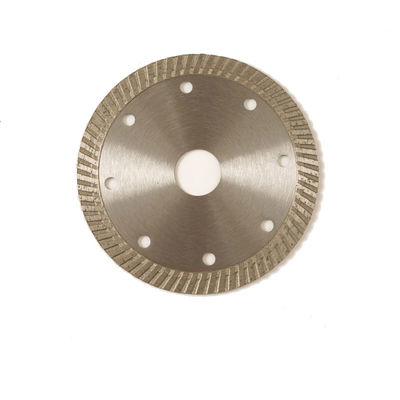 4.5 इंच 115mmx22.2mm सामान्य प्रयोजन लहर चिनाई चिकनी कटौती के लिए टर्बो रिम डायमंड ब्लेड