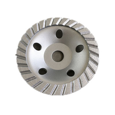 कंक्रीट, स्टोन के लिए हॉट प्रेस 4 इंच 105 × 4.5 × 20 × 22.23 मिमी निसादित 105 मिमी डायमंड कंटीन्यूअस टर्बो ग्राइंडिंग कप व्हील