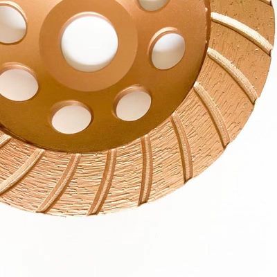 कंक्रीट, स्टोन के लिए उच्च गुणवत्ता 7 इंच 180 × 4.5 × 20 × 22.23 मिमी डायमंड कंटीन्यूअस टर्बो ग्राइंडिंग कप व्हील