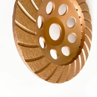 कंक्रीट, स्टोन के लिए उच्च गुणवत्ता 7 इंच 180 × 4.5 × 20 × 22.23 मिमी डायमंड कंटीन्यूअस टर्बो ग्राइंडिंग कप व्हील