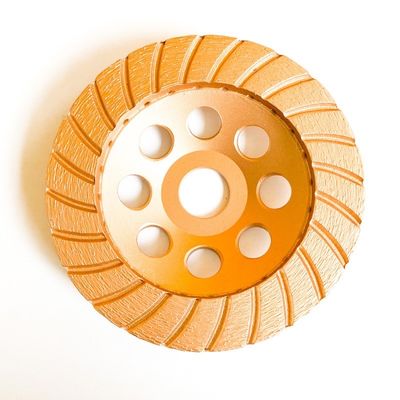 कंक्रीट, स्टोन के लिए उच्च गुणवत्ता 7 इंच 180 × 4.5 × 20 × 22.23 मिमी डायमंड कंटीन्यूअस टर्बो ग्राइंडिंग कप व्हील