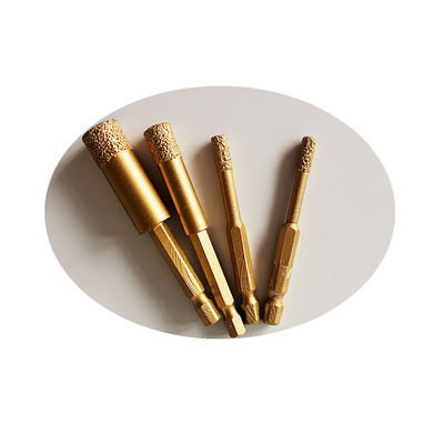 उच्च गुणवत्ता वाले लंबे जीवन के साथ गनाइट टाइल चीनी मिट्टी के बरतन संगमरमर ड्रिल बिट्स के लिए 10 * 65 * 10 मिमी सूखी डायमंड कोर ड्रिल बिट्स