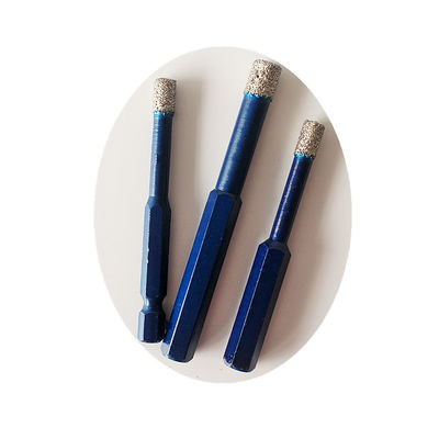 उच्च गुणवत्ता वाले लंबे जीवन के साथ गनाइट टाइल चीनी मिट्टी के बरतन संगमरमर ड्रिल बिट्स के लिए 10 * 65 * 10 मिमी सूखी डायमंड कोर ड्रिल बिट्स