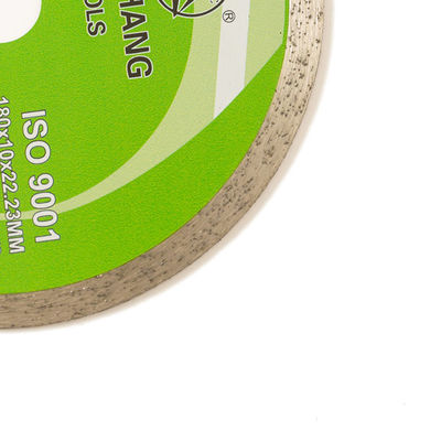 सिरेमिक, मार्बल के लिए उच्च गुणवत्ता वाला 7 इंच कोल्ड प्रेस 180 × 1.6 / 2.2 × 10 × 22.23 मिमी निरंतर रिम डायमंड ब्लेड