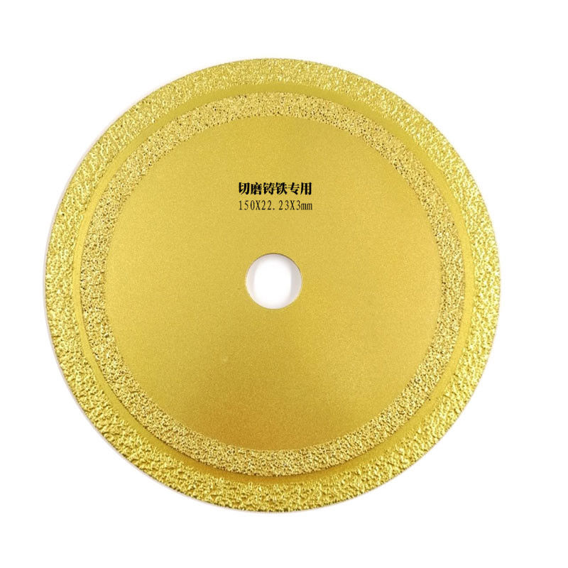 150x22.23mm 6 इंच डायमंड ब्लेड ग्राइंडर के लिए 150mm डायमंड कटिंग डिस्क वैक्यूम ब्रेज़्ड